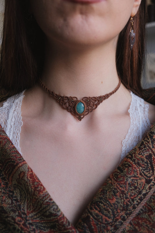 Girocollo ‘Salice’ con Amazzonite