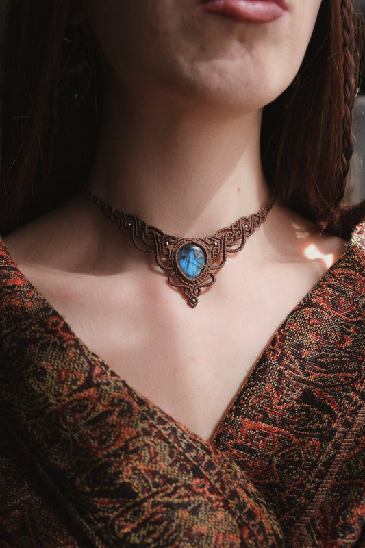 'Malva' Choker with Labradorite