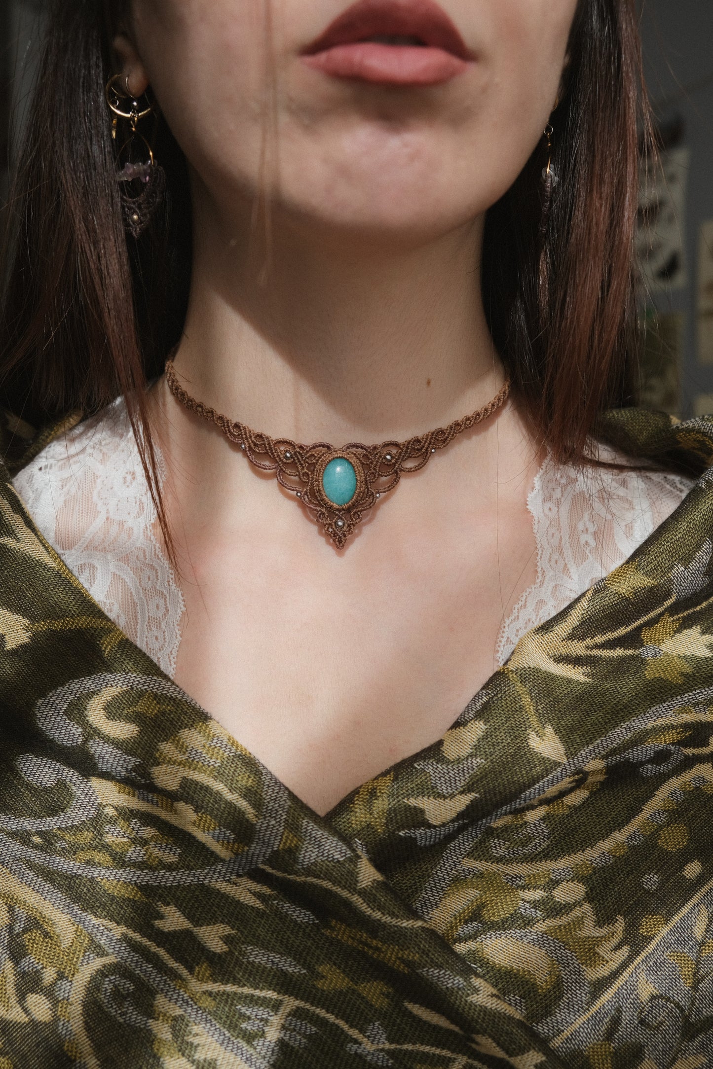 'Driade' Choker with Amazonite