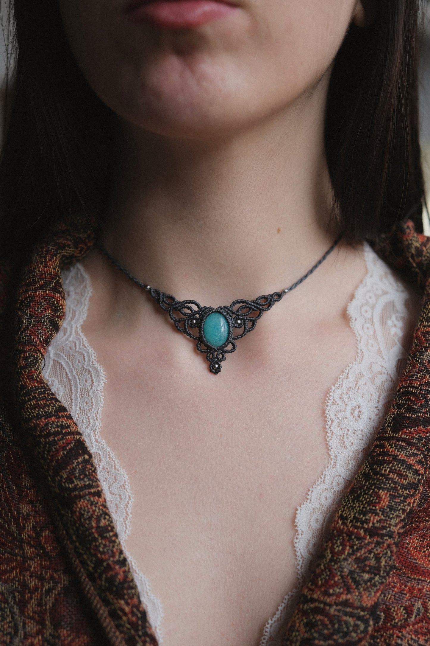 'Silene' Choker with Amazonite