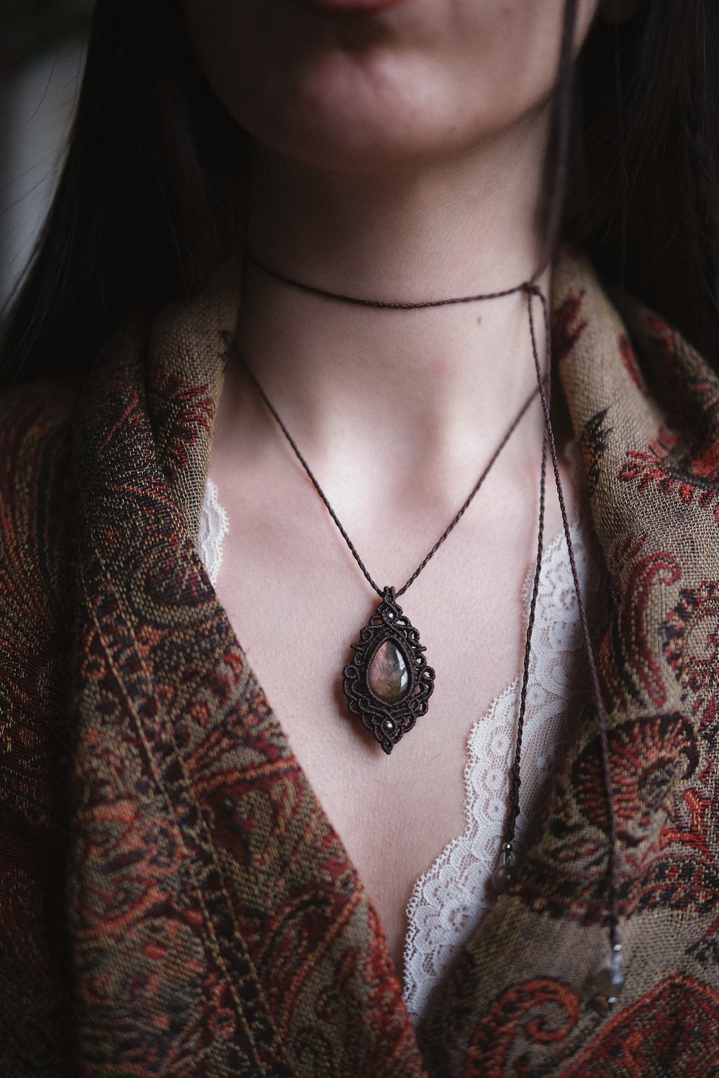 'Nhalia' Pendant with Labradorite