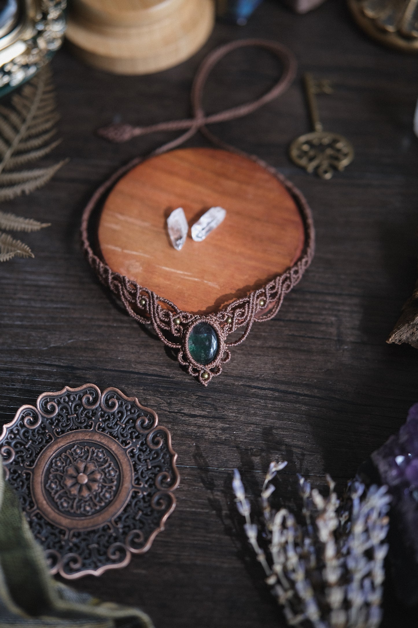 'Malva' Choker with Fluorite