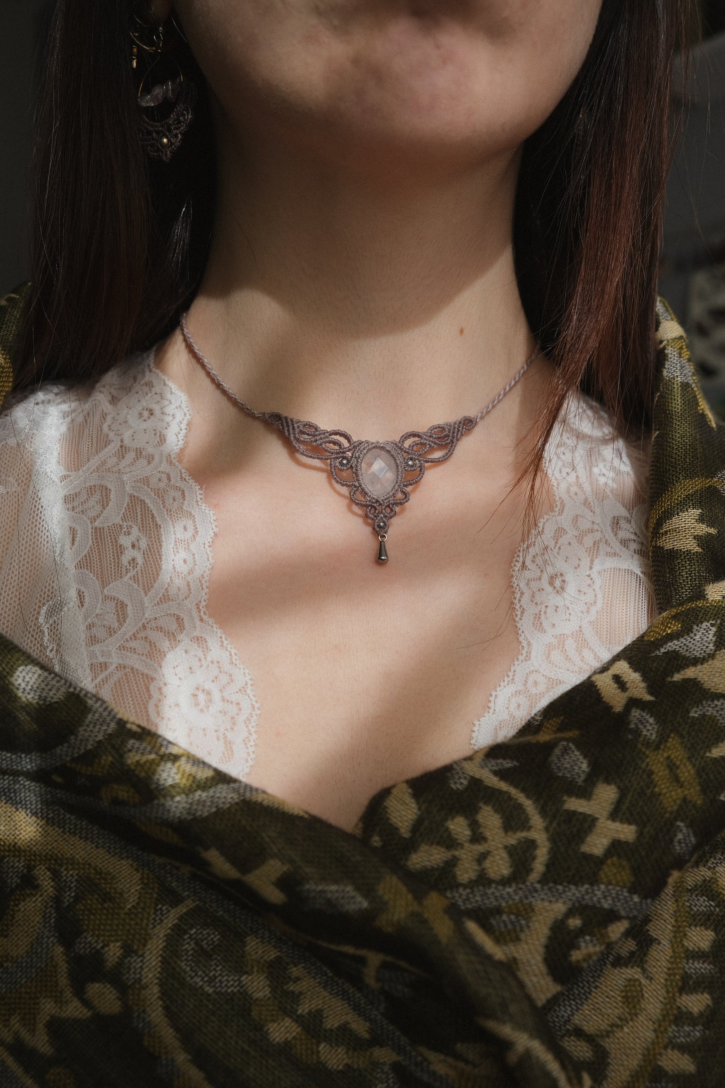 'Dew' Choker with Clear Quartz