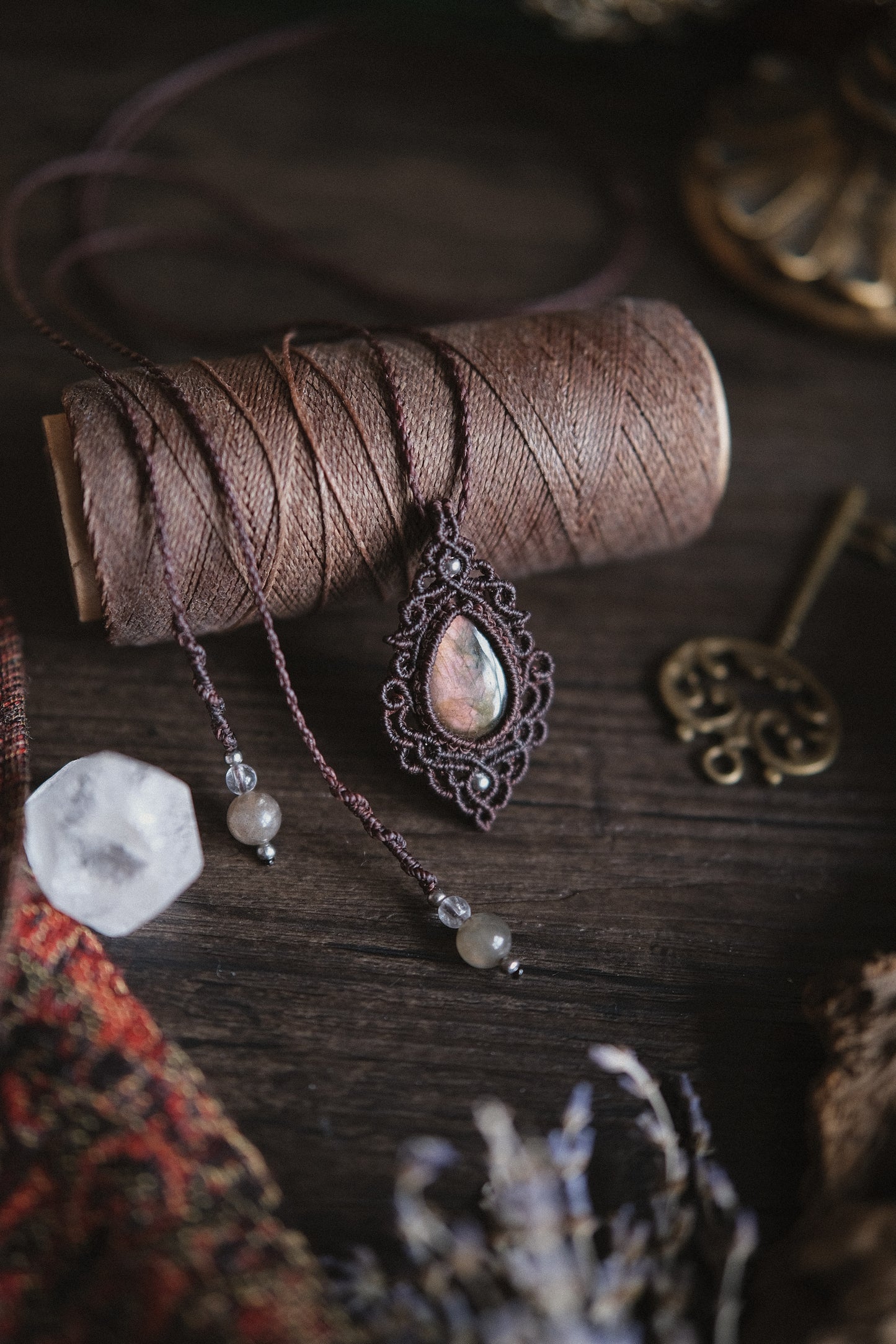 'Nhalia' Pendant with Labradorite