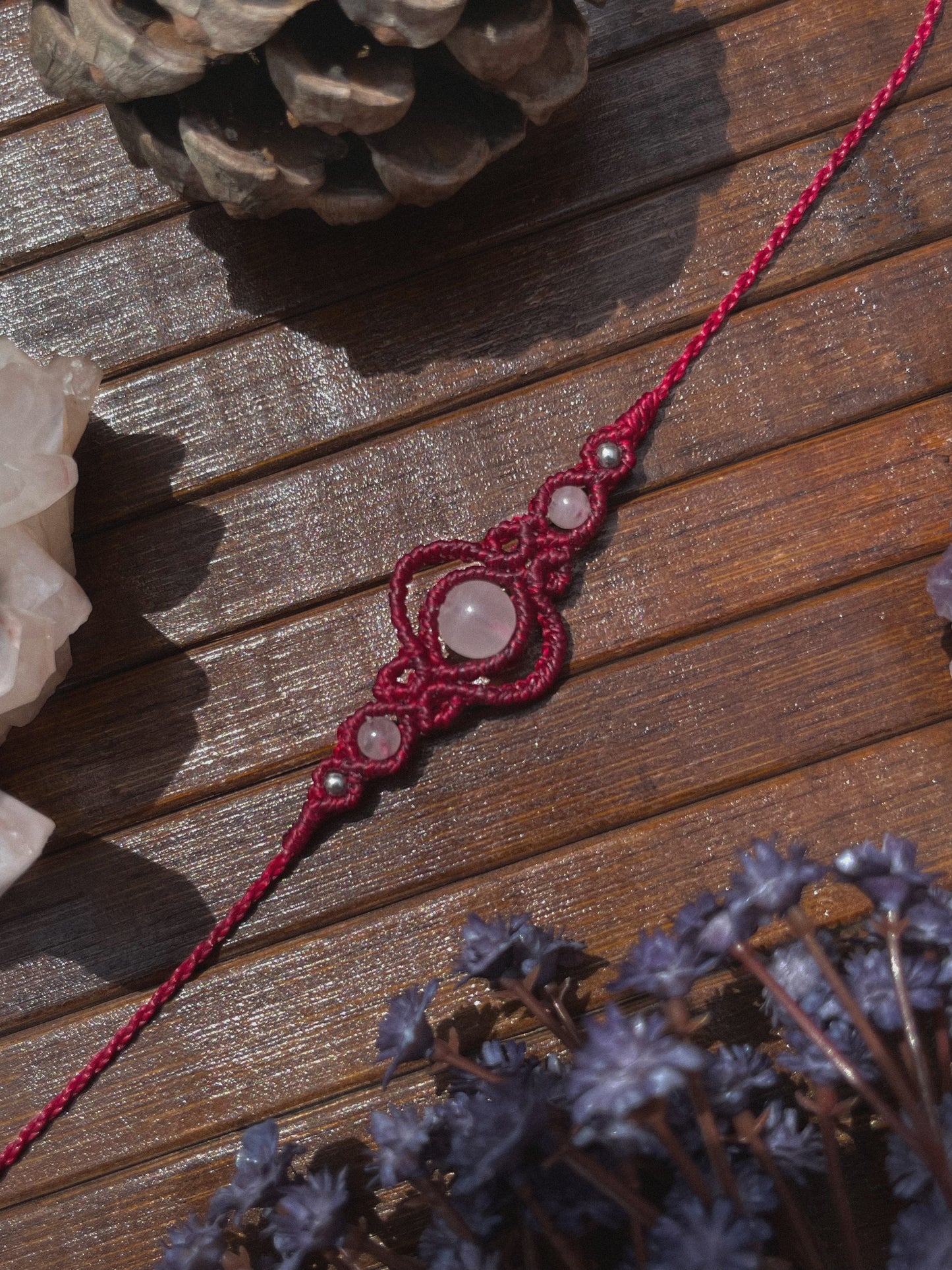 ‘Dittamo’ Choker con Quarzo Rosa